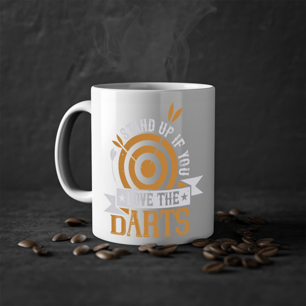 Stand up if you love the darts 1825#- darts-Mug / Coffee Cup