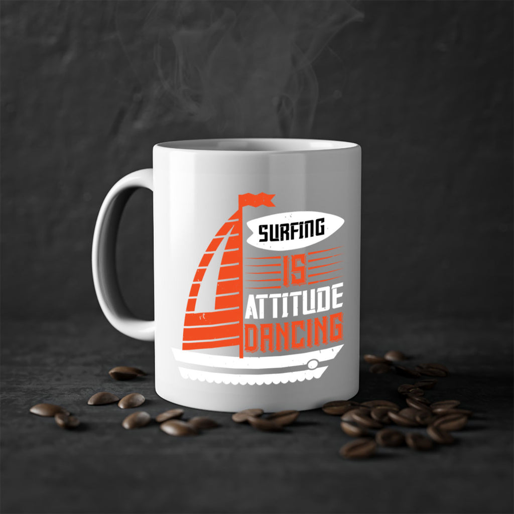 Surfing is attitude dancing 2395#- surfing-Mug / Coffee Cup