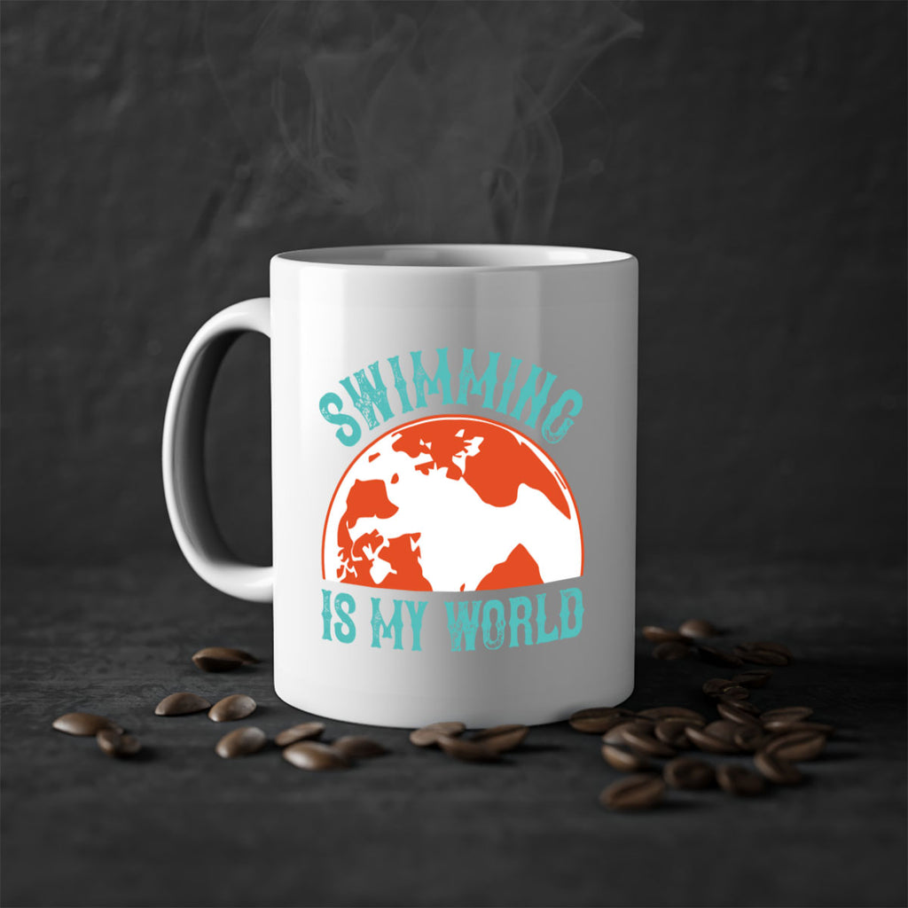 Swimming is my world 380#- swimming-Mug / Coffee Cup