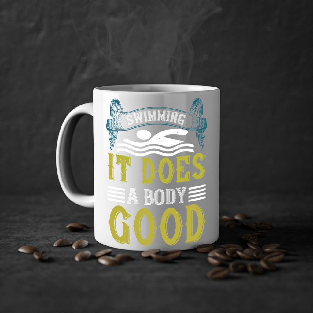 Swimming it does a body good 372#- swimming-Mug / Coffee Cup