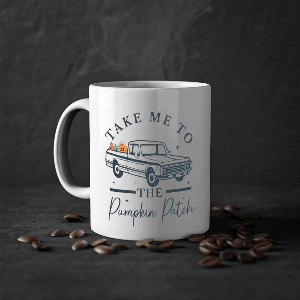 Take Me To The Pumpkin Patch 593#- fall-Mug / Coffee Cup