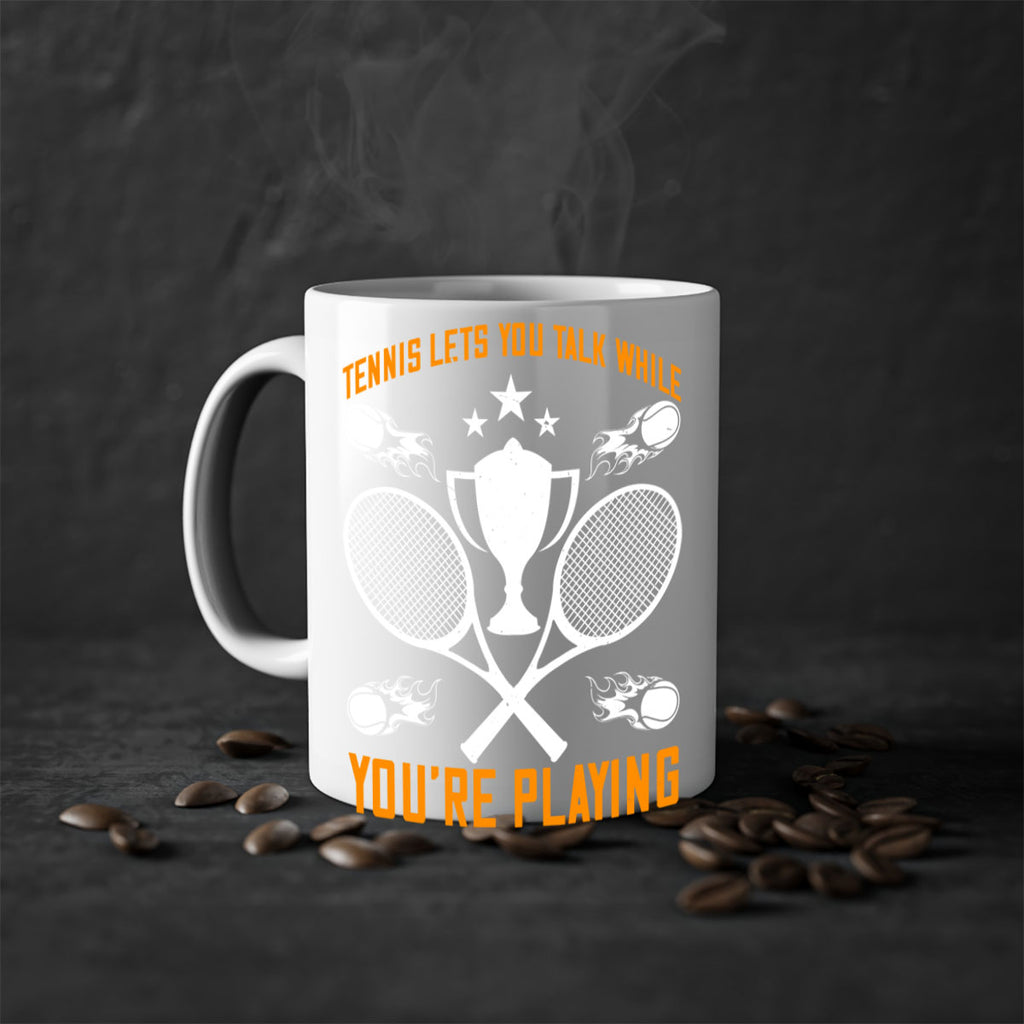 Tennis lets you talk while youre playing 259#- tennis-Mug / Coffee Cup