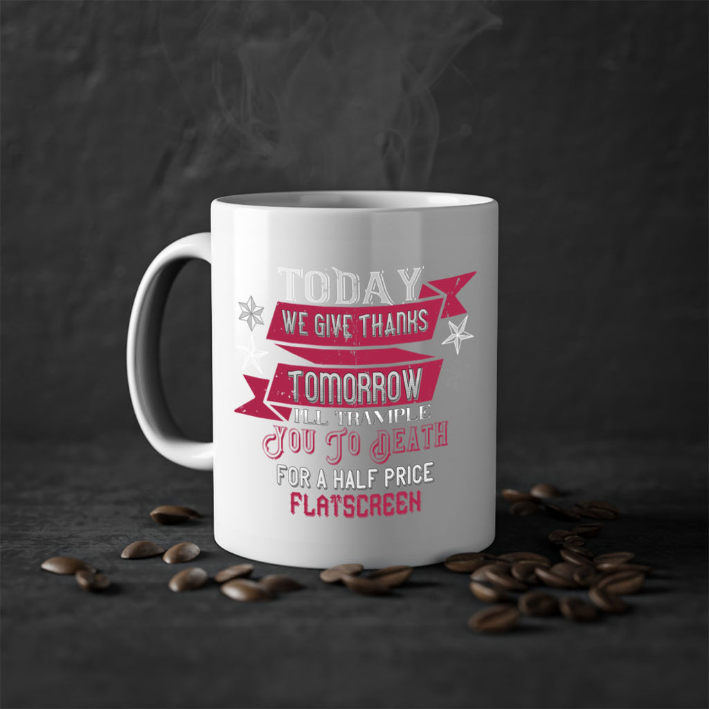 Today we give thanks 129#- football-Mug / Coffee Cup