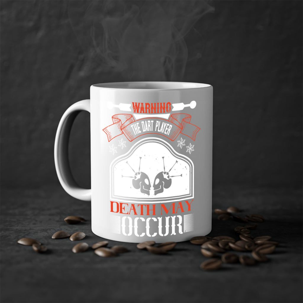 Warning the dart player death may occur 1764#- darts-Mug / Coffee Cup