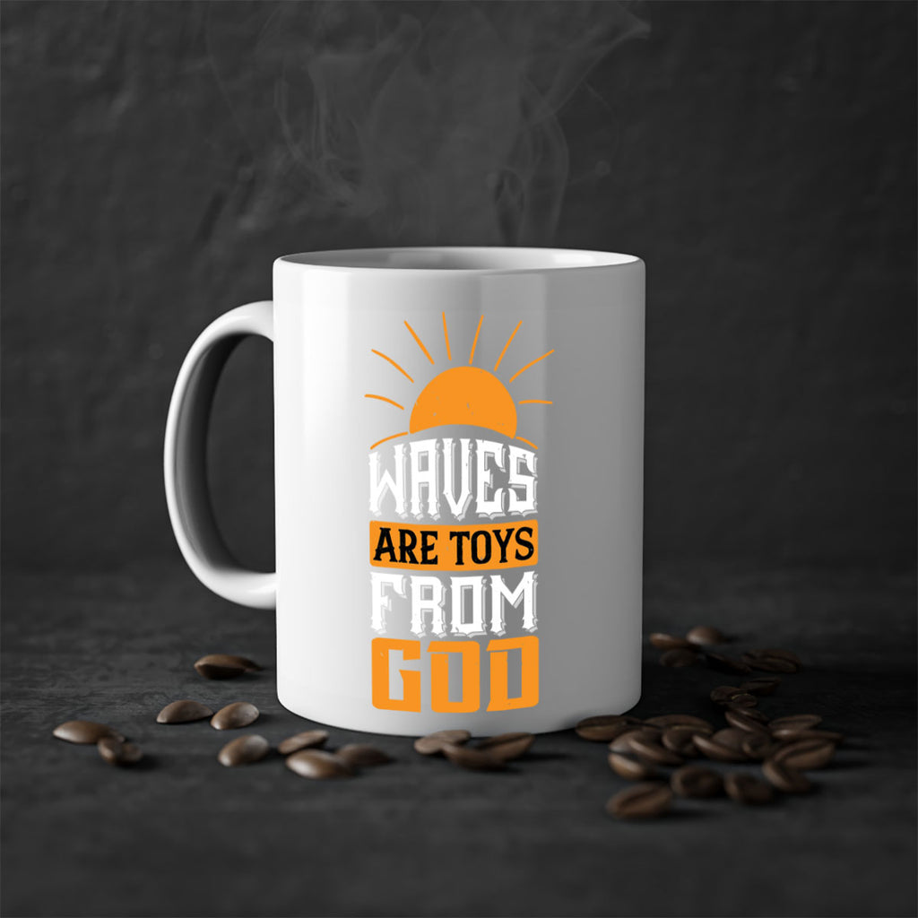 Waves are toys from God 113#- surfing-Mug / Coffee Cup