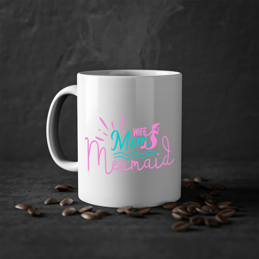 Wife Mom Mermaid 672#- mermaid-Mug / Coffee Cup