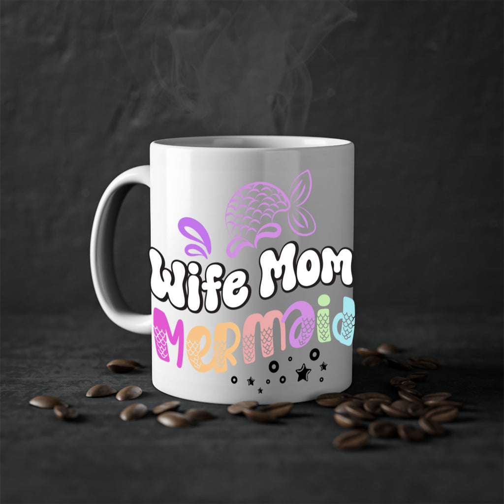 Wife Mom Mermaid 676#- mermaid-Mug / Coffee Cup