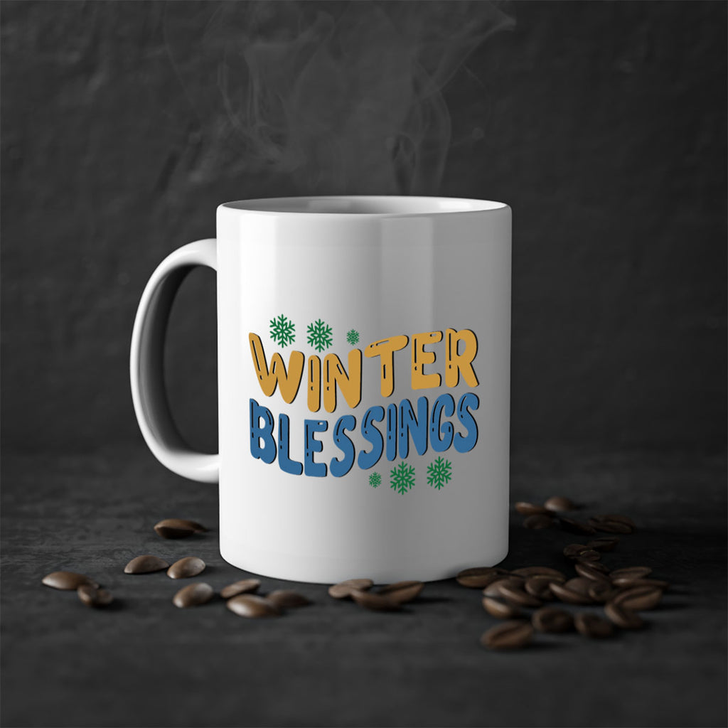Winter Blessings 547#- winter-Mug / Coffee Cup