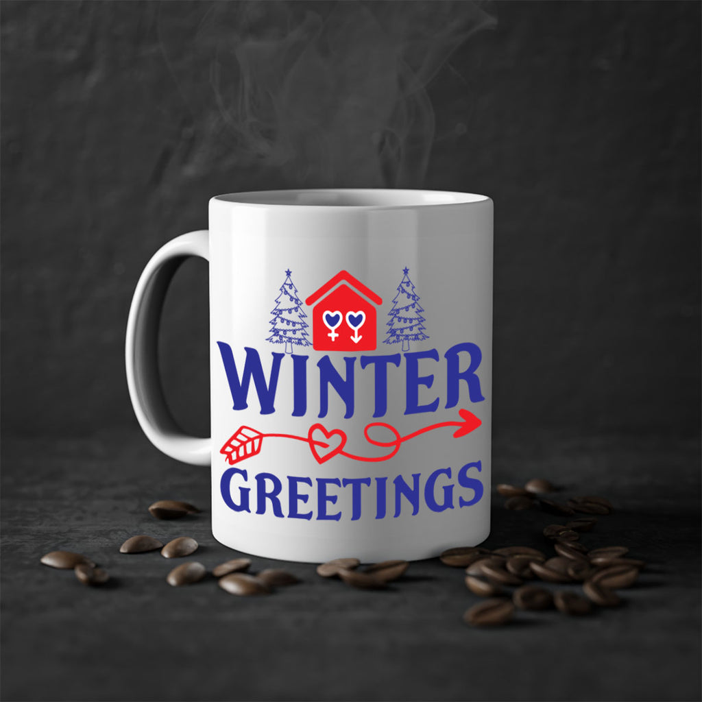 Winter Greetings 551#- winter-Mug / Coffee Cup