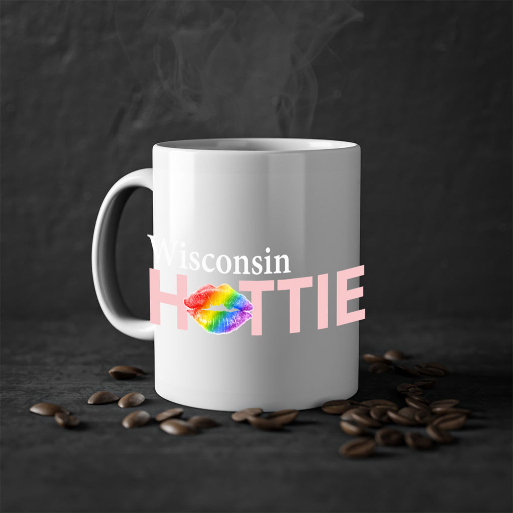 Wisconsin Hottie with rainbow lips 100#- Hottie Collection-Mug / Coffee Cup