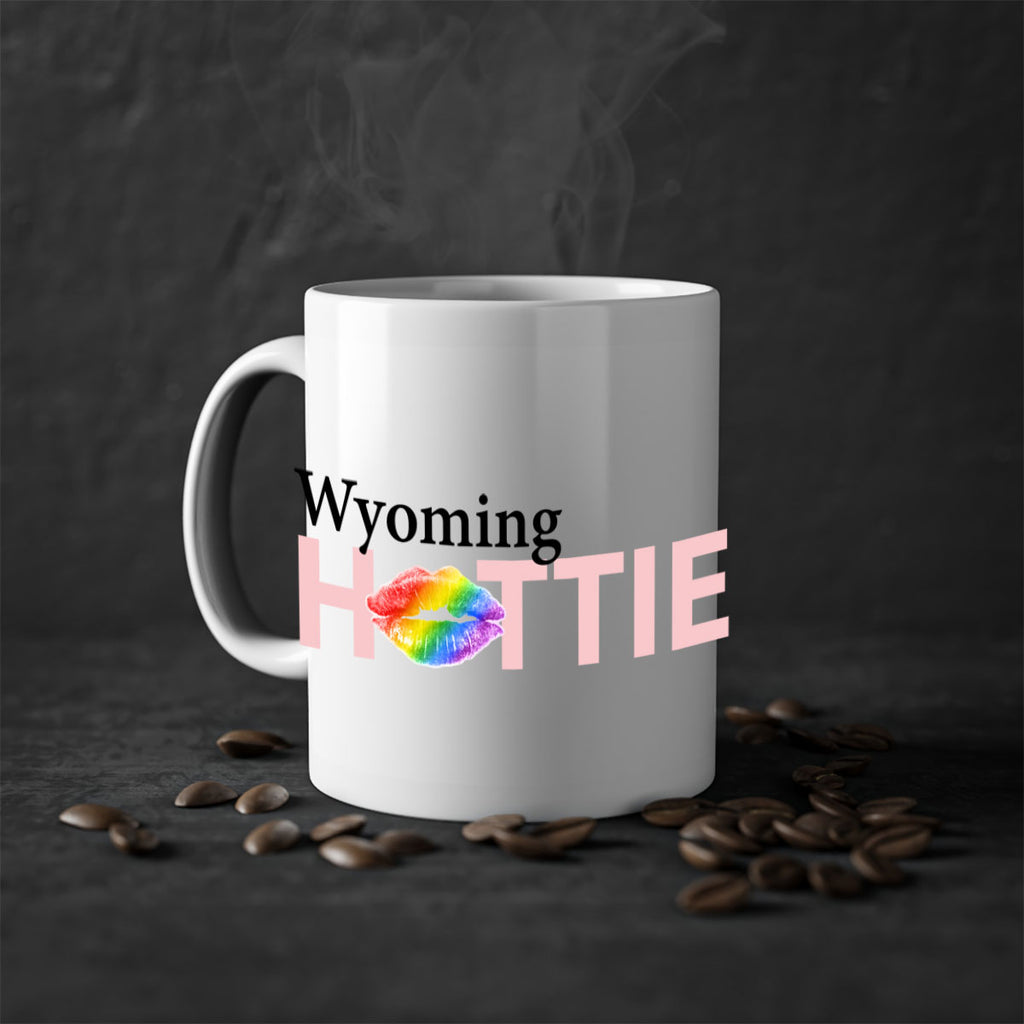 Wyoming Hottie with rainbow lips 50#- Hottie Collection-Mug / Coffee Cup