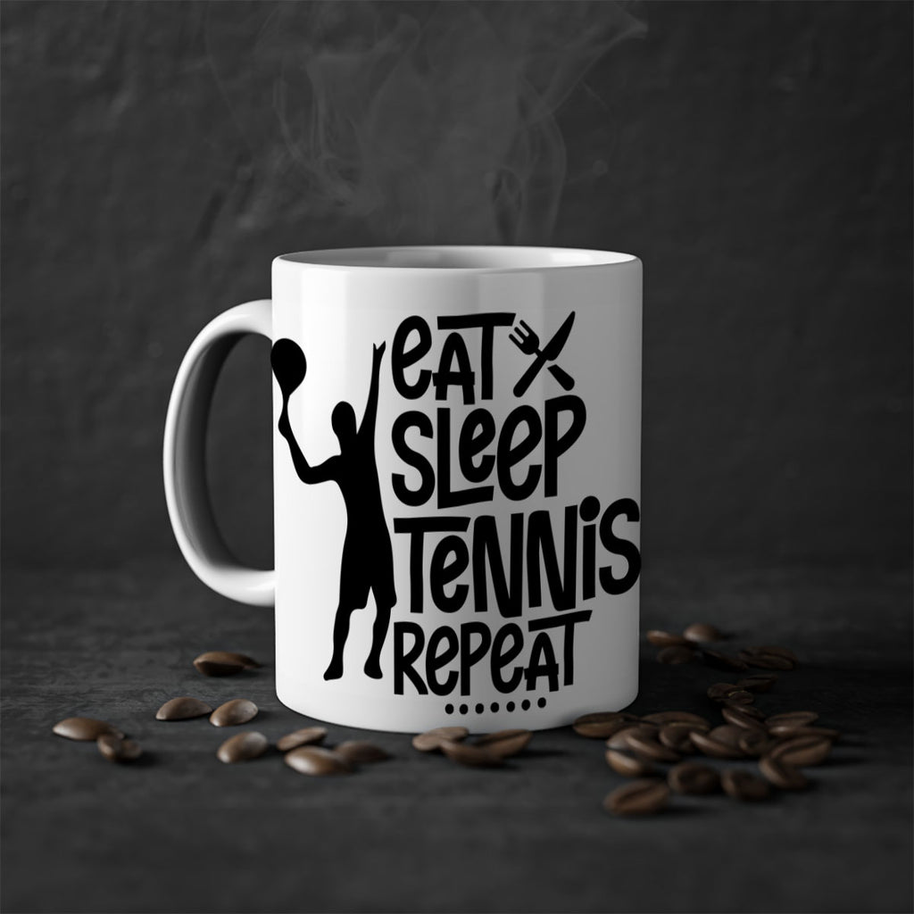 eat sleep Tennis repeat 1308#- tennis-Mug / Coffee Cup