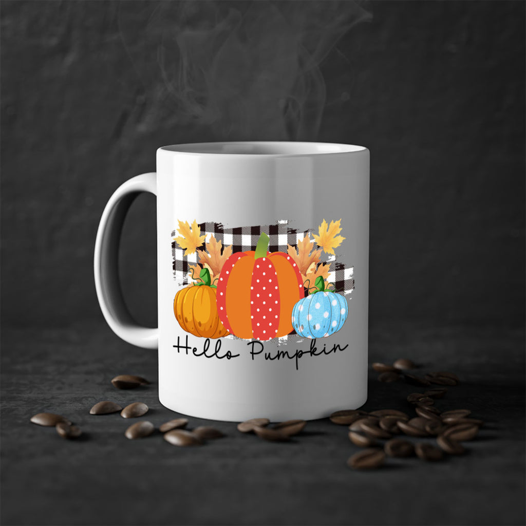 hello pumpkin 290#- fall-Mug / Coffee Cup