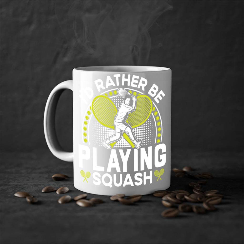 id rather be playing squash 580#- tennis-Mug / Coffee Cup