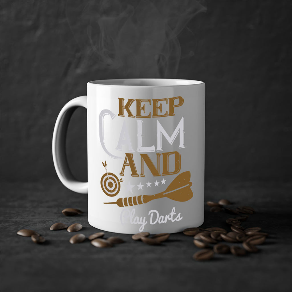 keep calm and play darts 1985#- darts-Mug / Coffee Cup