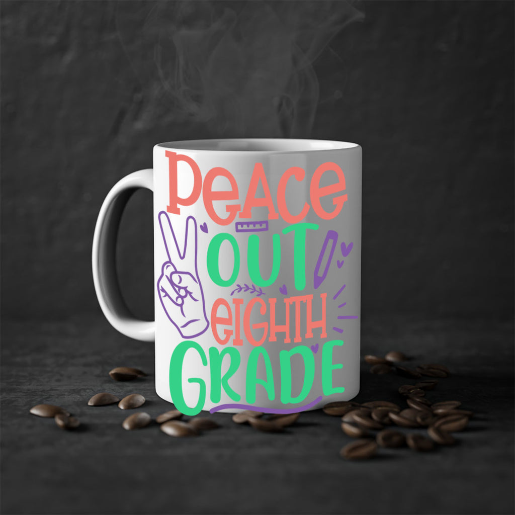 peace out 8th gradee 3#-8th grade-Mug / Coffee Cup