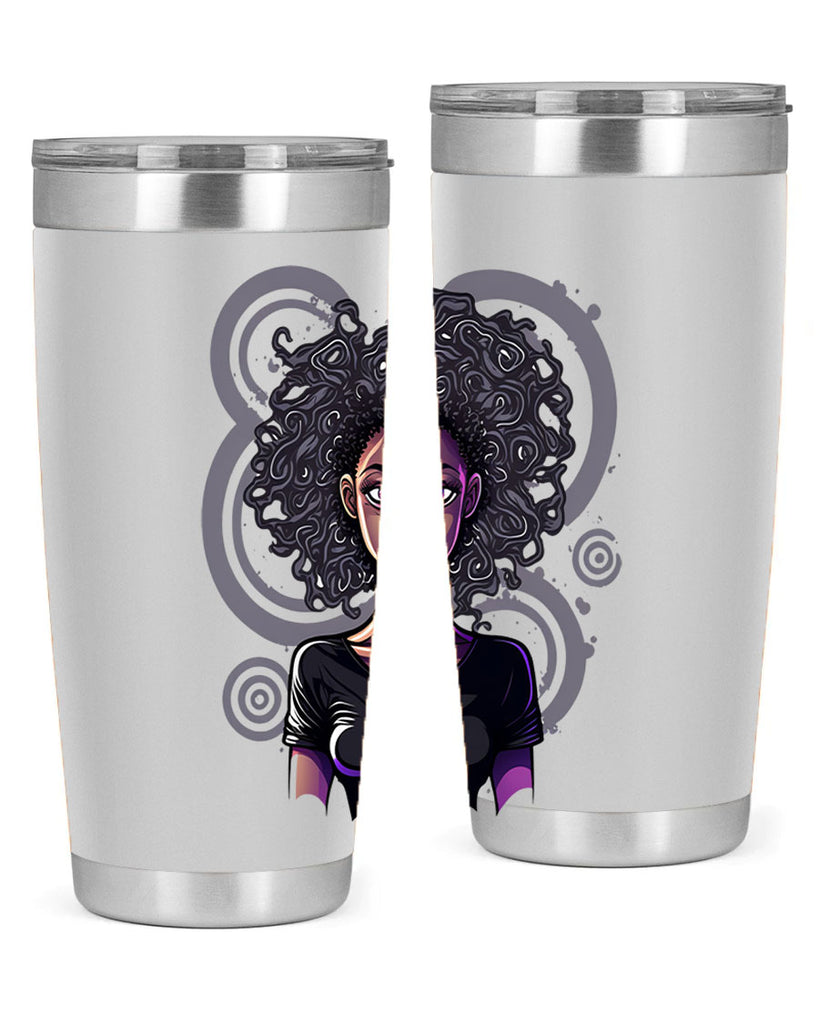 Sparkling Black Girl Design 14#- women-girls- Tumbler