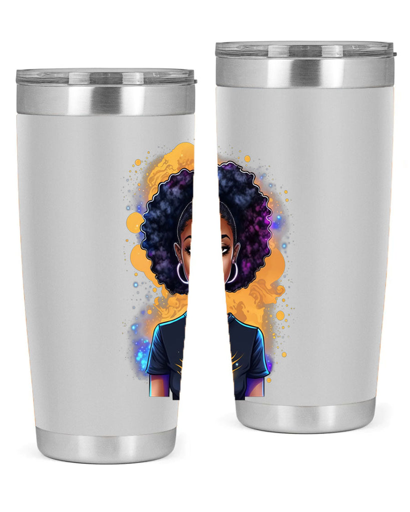Sparkling Black Girl Design 15#- women-girls- Tumbler
