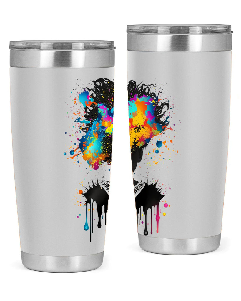 Sparkling Black Girl Design 16#- women-girls- Tumbler