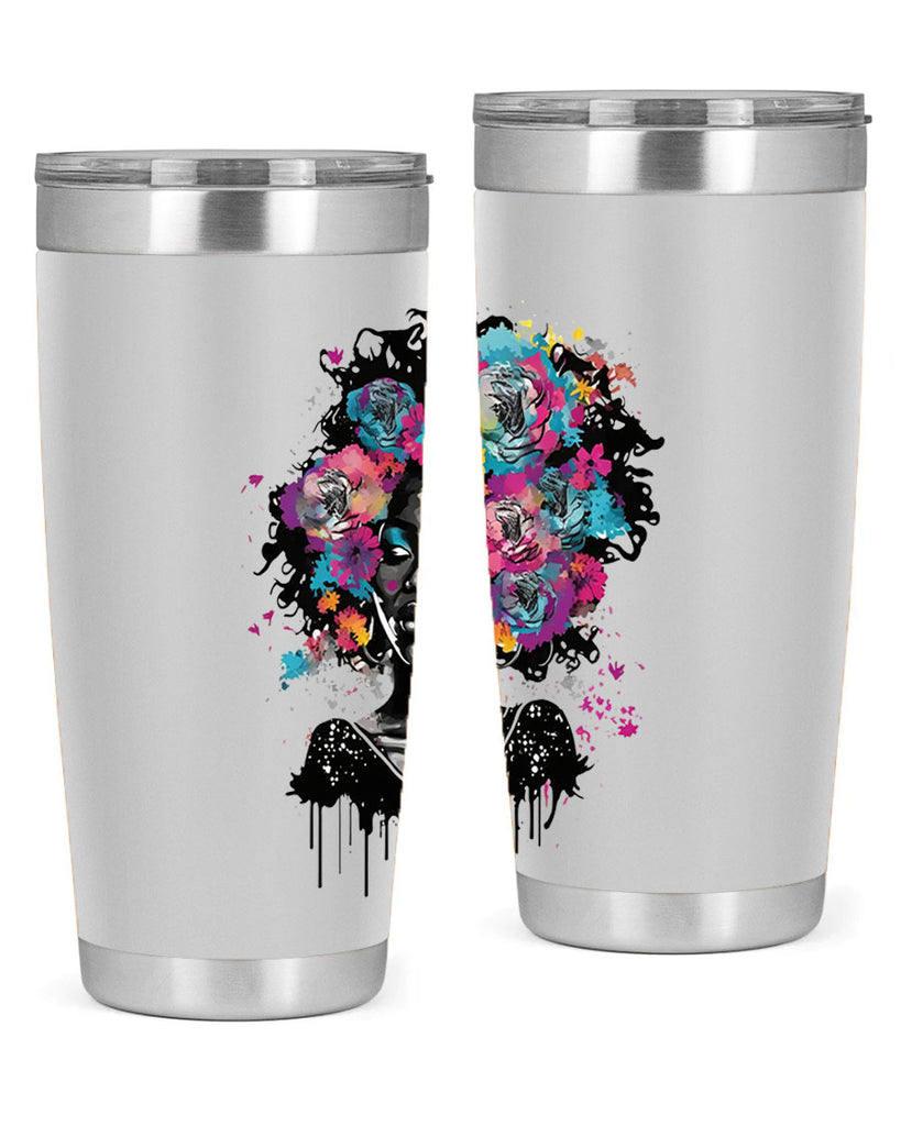 Sparkling Black Girl Design 17#- women-girls- Tumbler