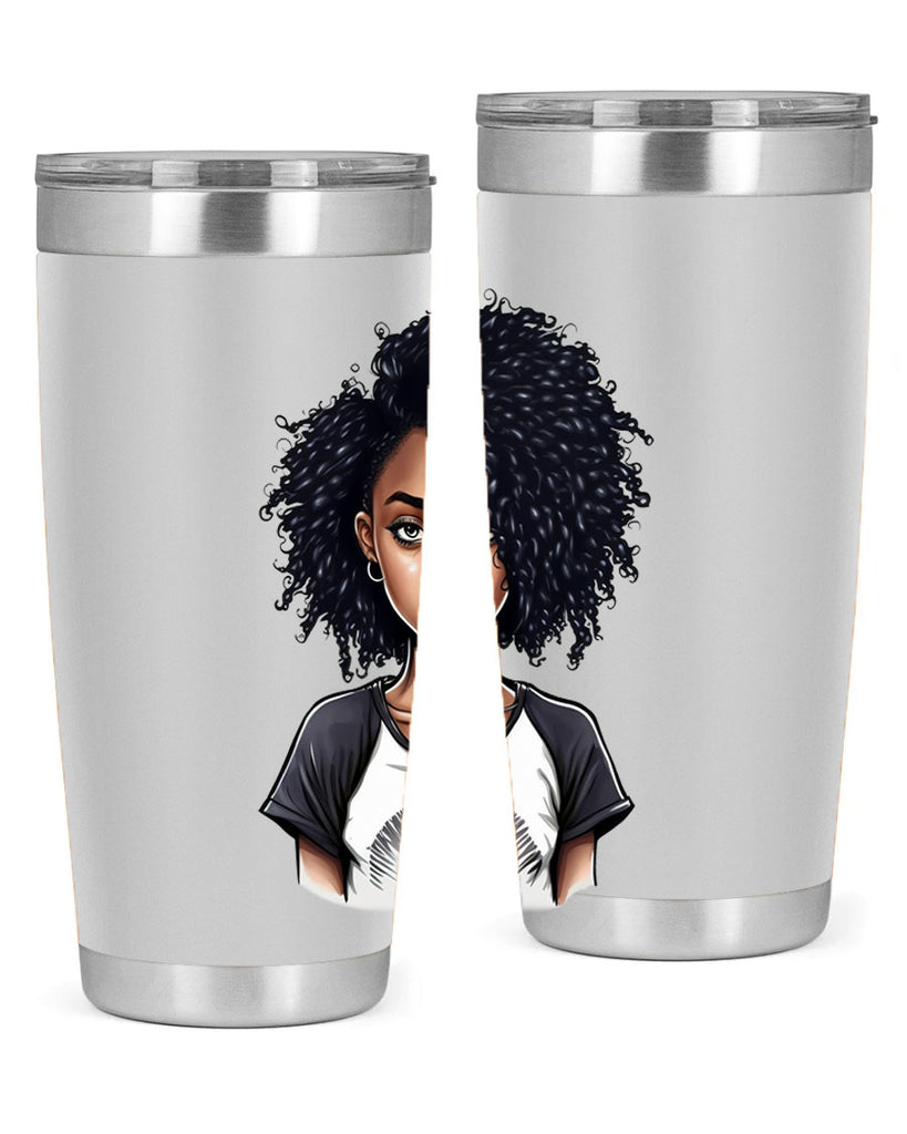 Sparkling Black Girl Design 18#- women-girls- Tumbler