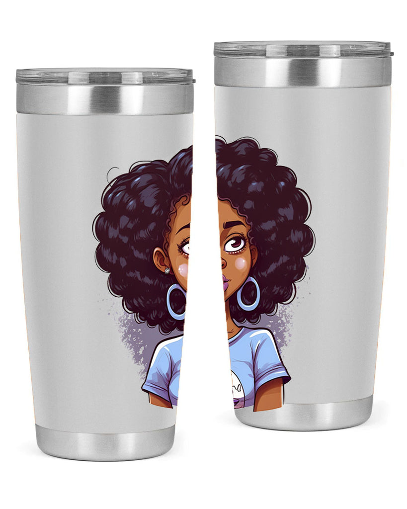 Sparkling Black Girl Design 20#- women-girls- Tumbler