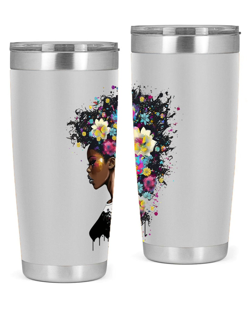 Sparkling Black Girl Design 2#- women-girls- Tumbler
