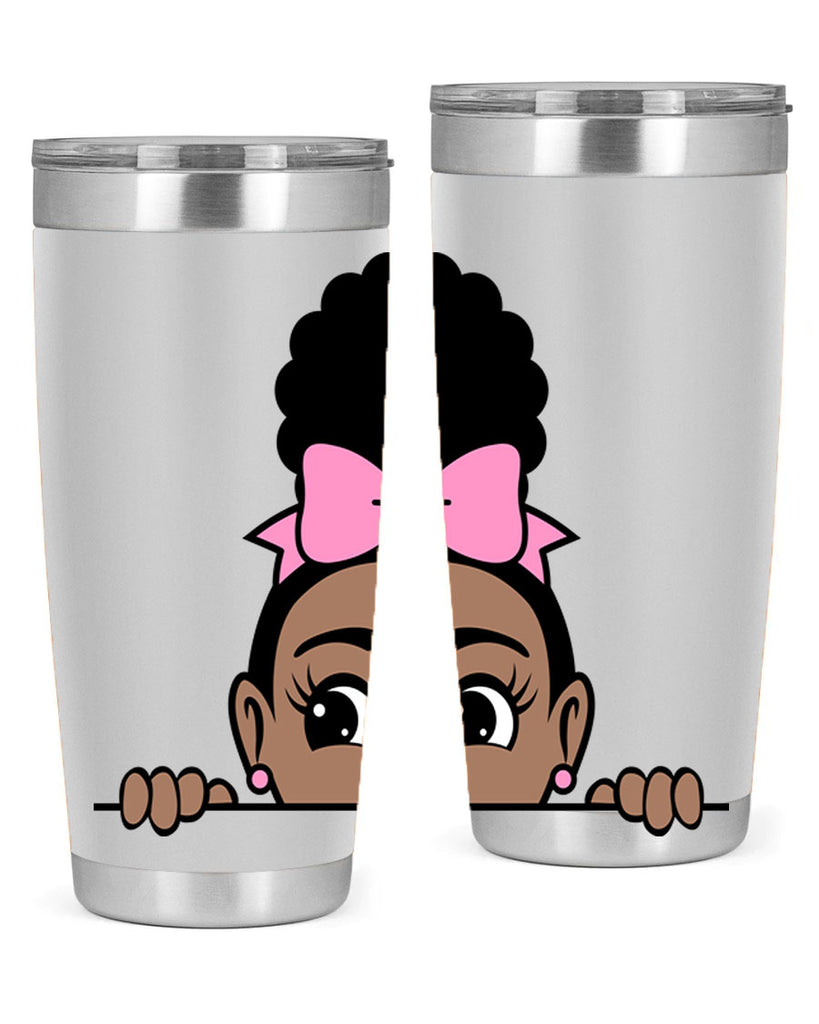 afro puff crown girl 3#- women-girls- Tumbler