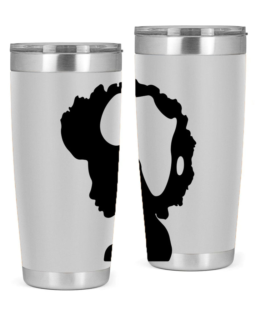 afro woman with africa map 65#- women-girls- Tumbler