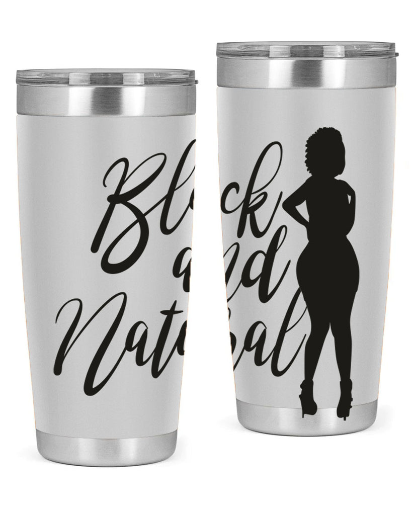 black and natural 22#- women-girls- Tumbler