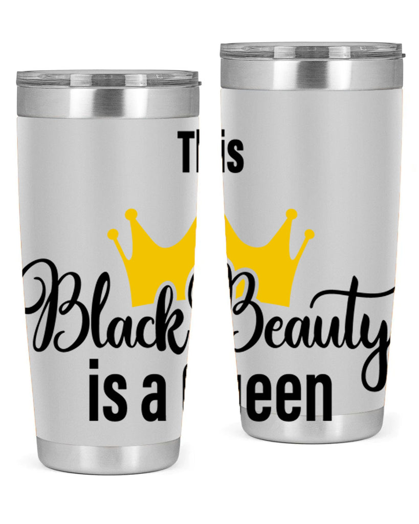 this black beauty is a queen Style 3#- women-girls- Tumbler