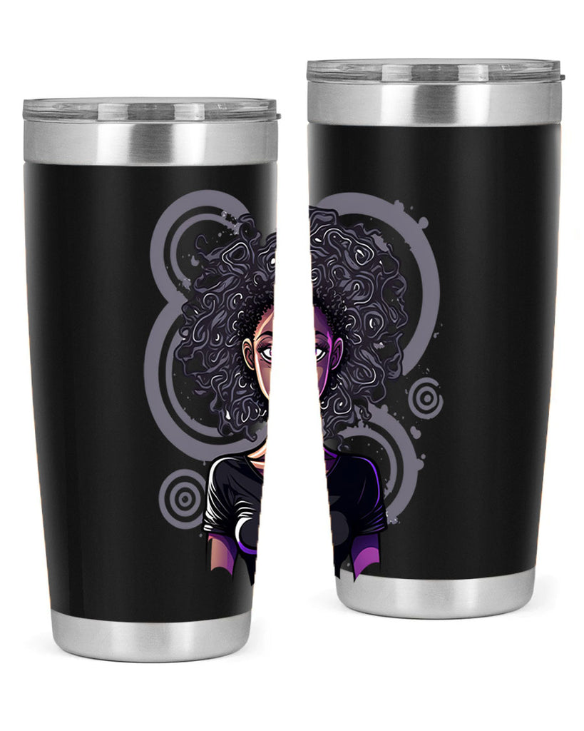 Sparkling Black Girl Design 14#- women-girls- Tumbler