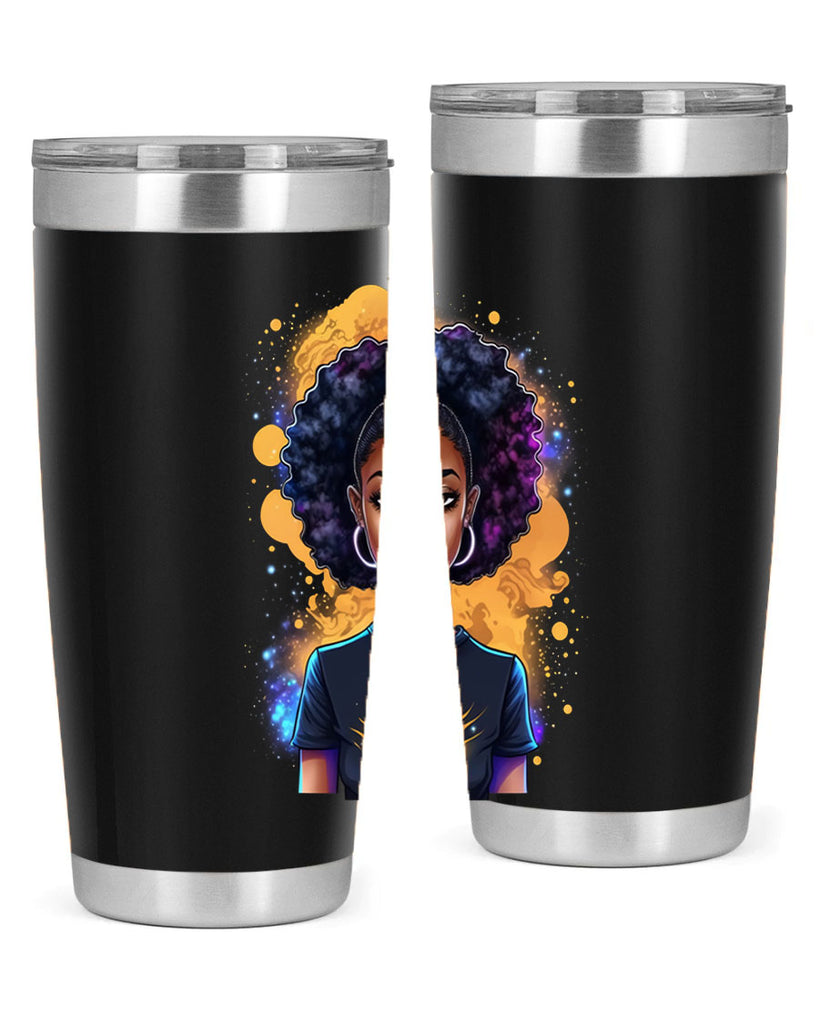 Sparkling Black Girl Design 15#- women-girls- Tumbler