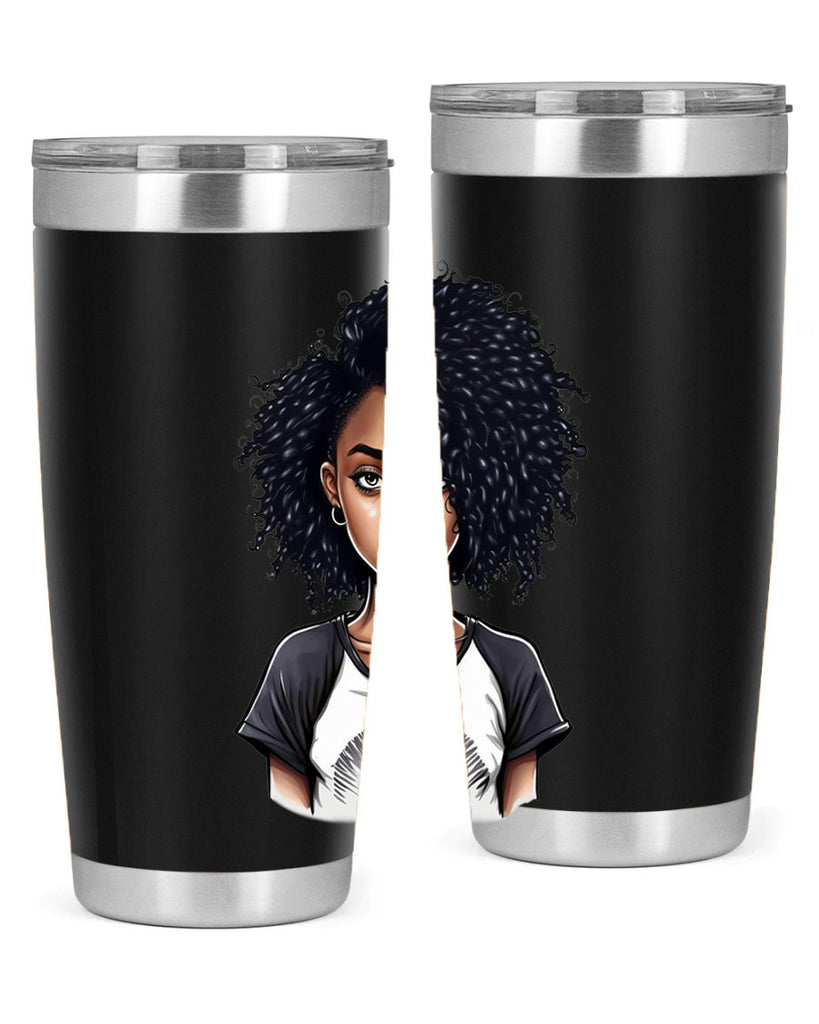 Sparkling Black Girl Design 18#- women-girls- Tumbler