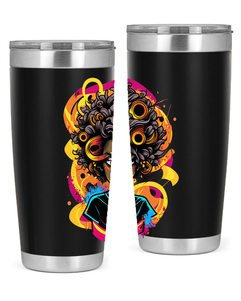 Sparkling Black Girl Design 6#- women-girls- Tumbler