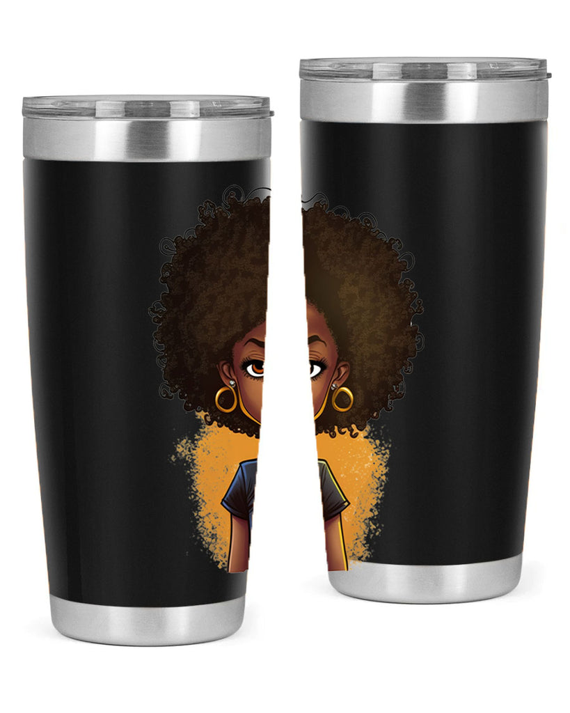 Sparkling Black Girl Design 8#- women-girls- Tumbler