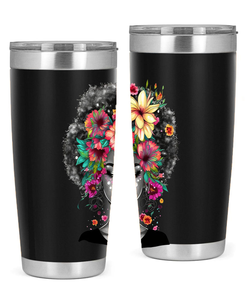 Sparkling Black Girl Design 9#- women-girls- Tumbler
