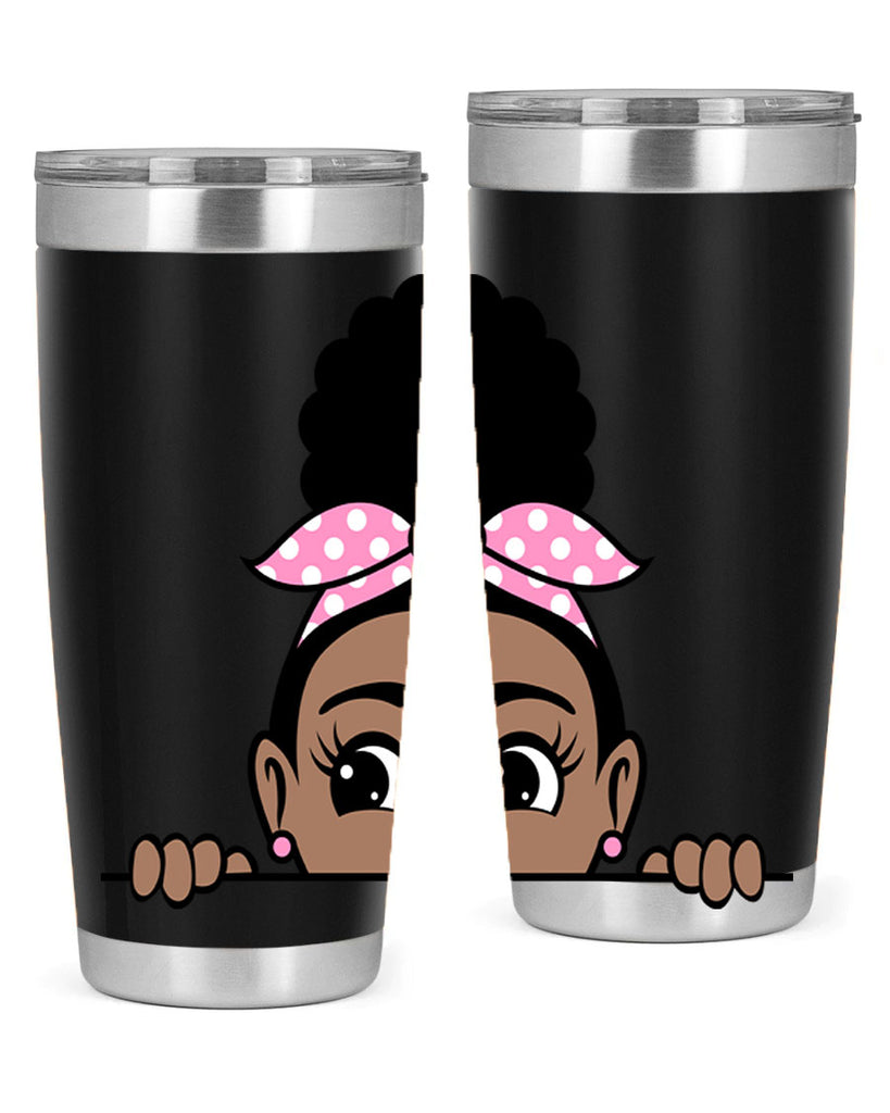 afro puff bandana girl peekaboo 86#- women-girls- Tumbler
