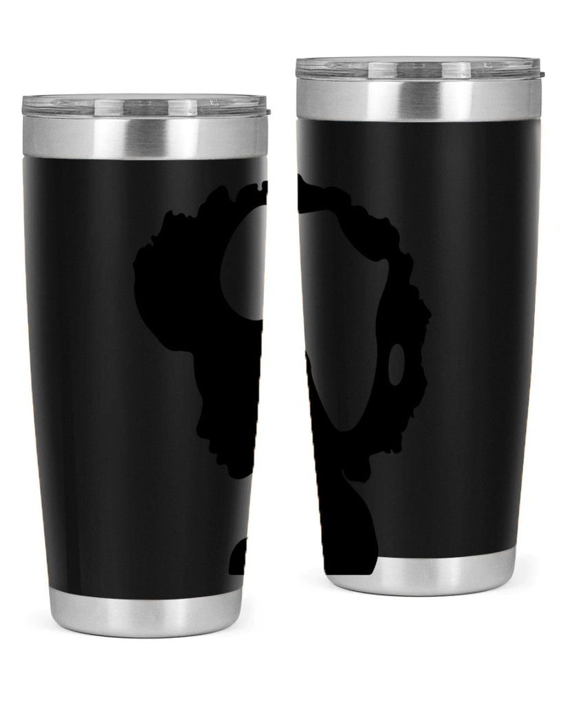 afro woman with africa map 65#- women-girls- Tumbler