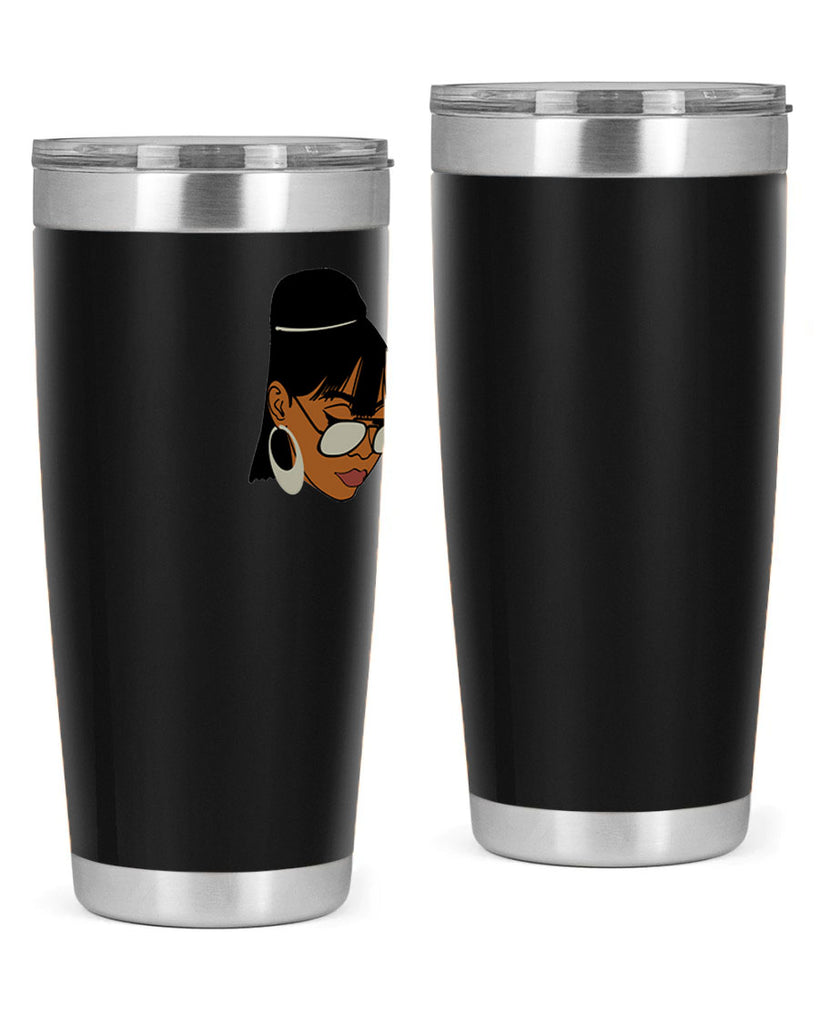 black afro 40#- women-girls- Tumbler