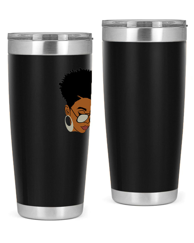 black afro 44#- women-girls- Tumbler