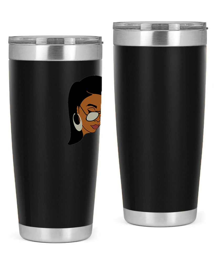 black afro 48#- women-girls- Tumbler