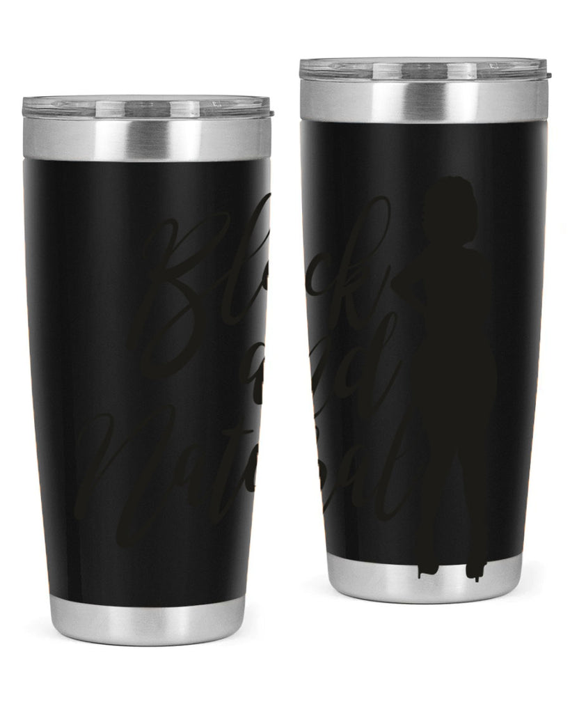 black and natural 22#- women-girls- Tumbler