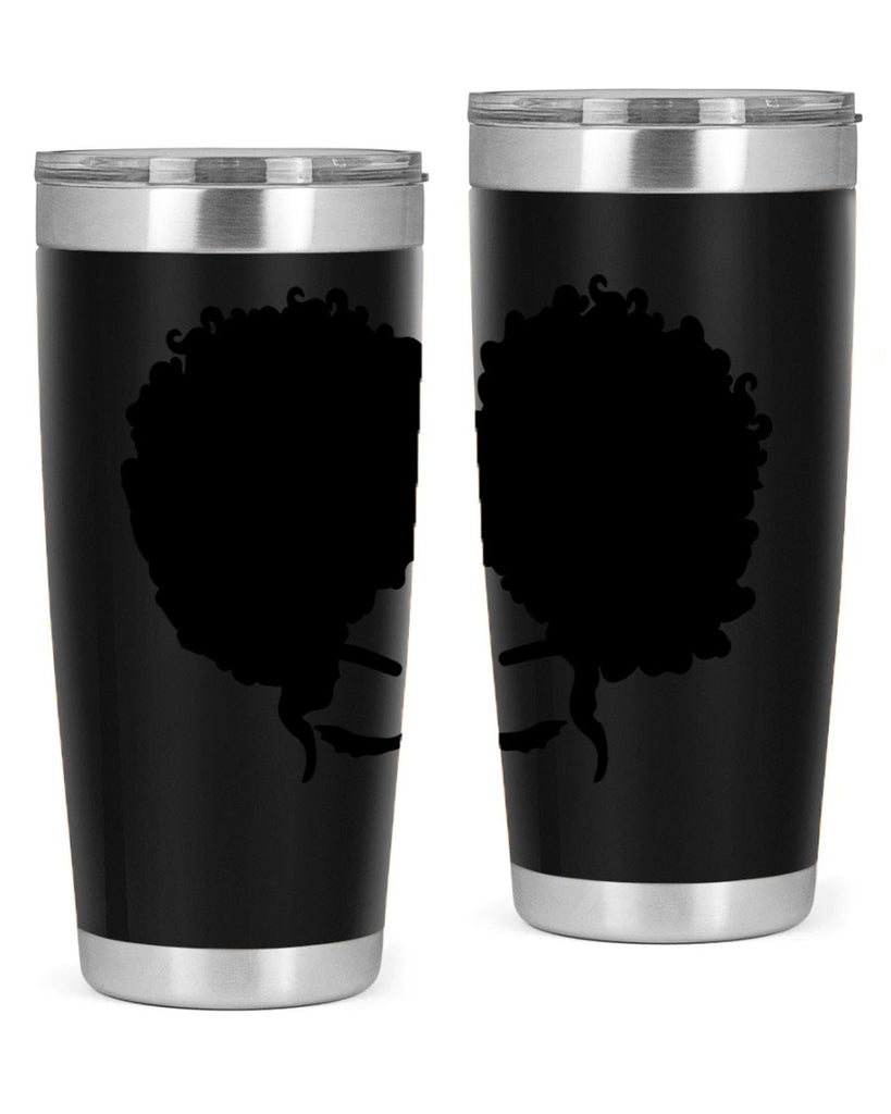 black woman red lips 9#- women-girls- Tumbler