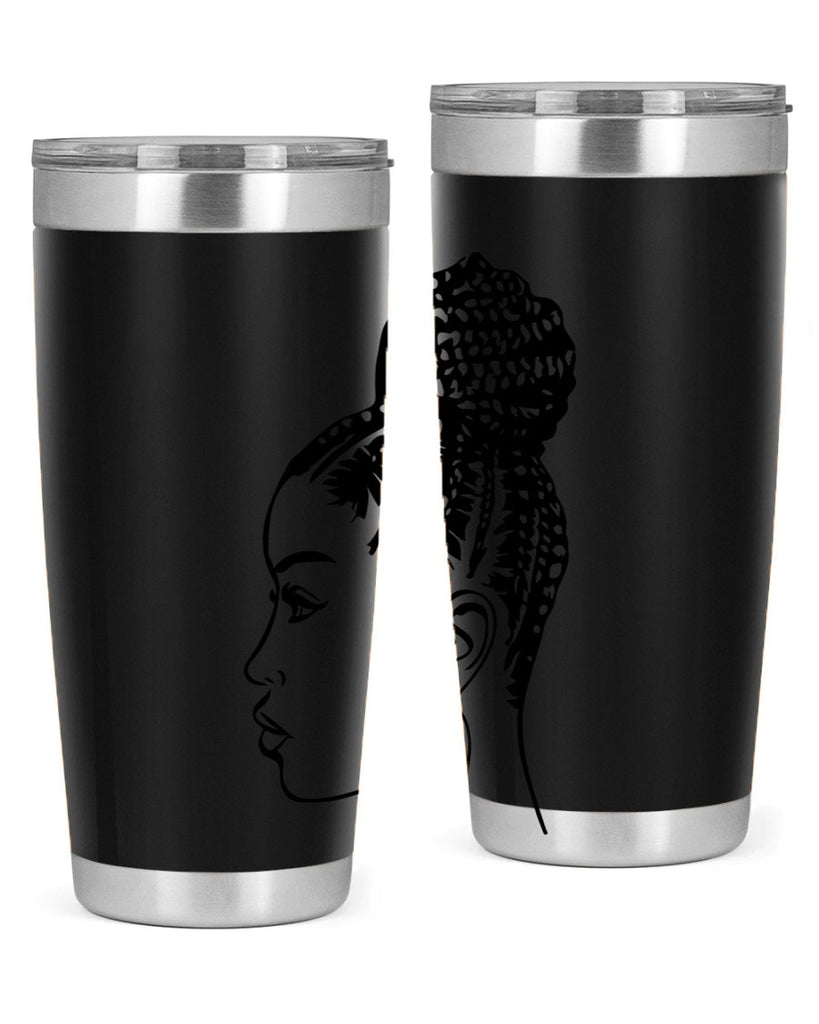 black woman with braids 7#- women-girls- Tumbler