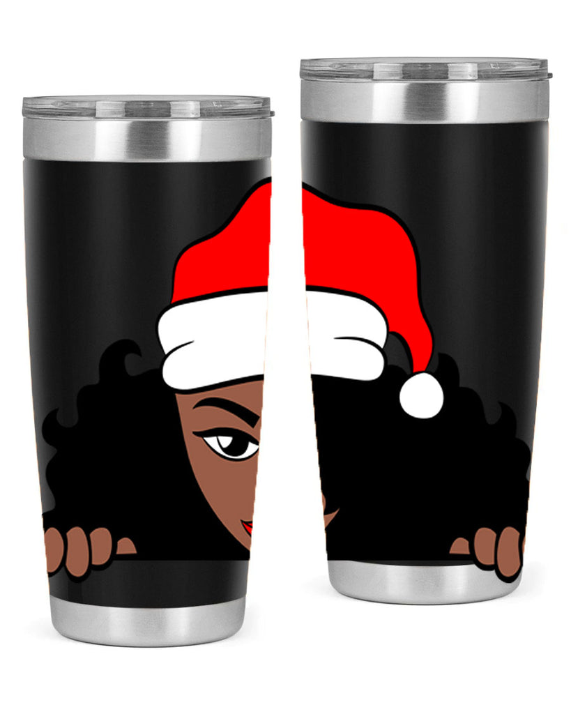 peekaboo santa girl 22#- women-girls- Tumbler
