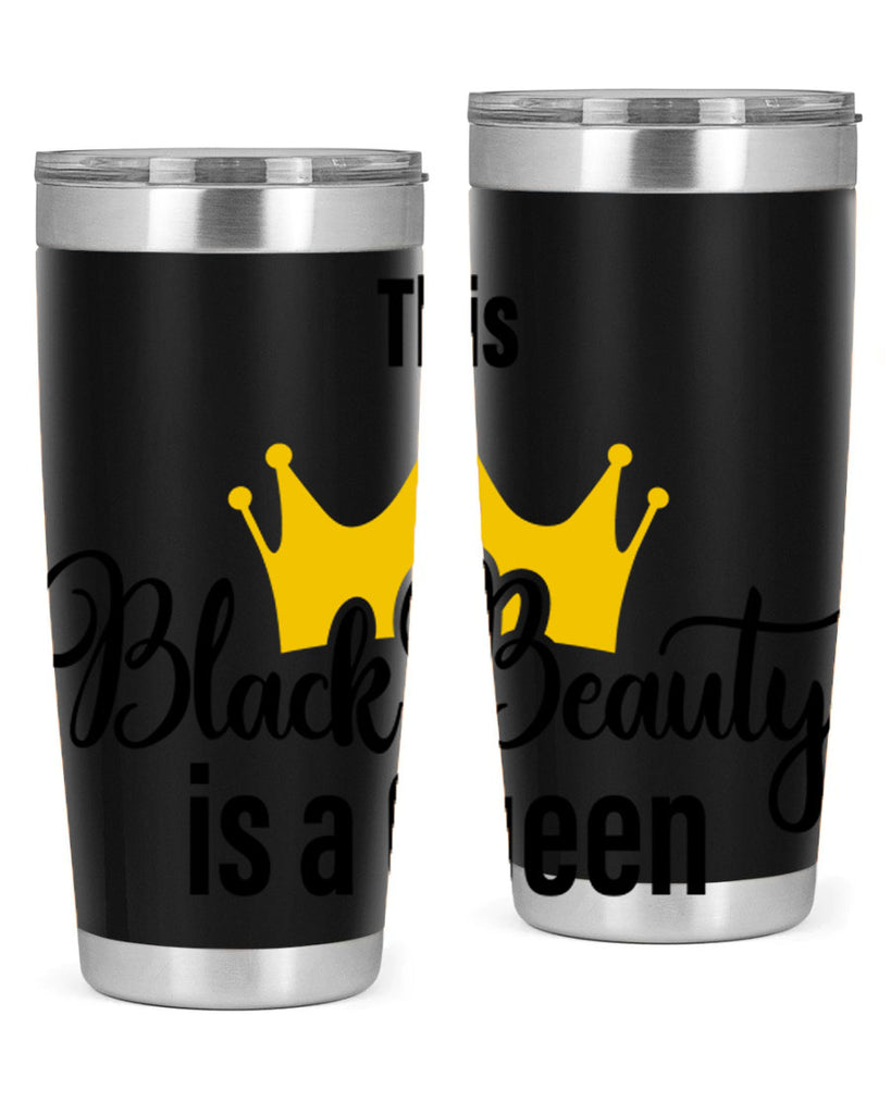 this black beauty is a queen Style 3#- women-girls- Tumbler