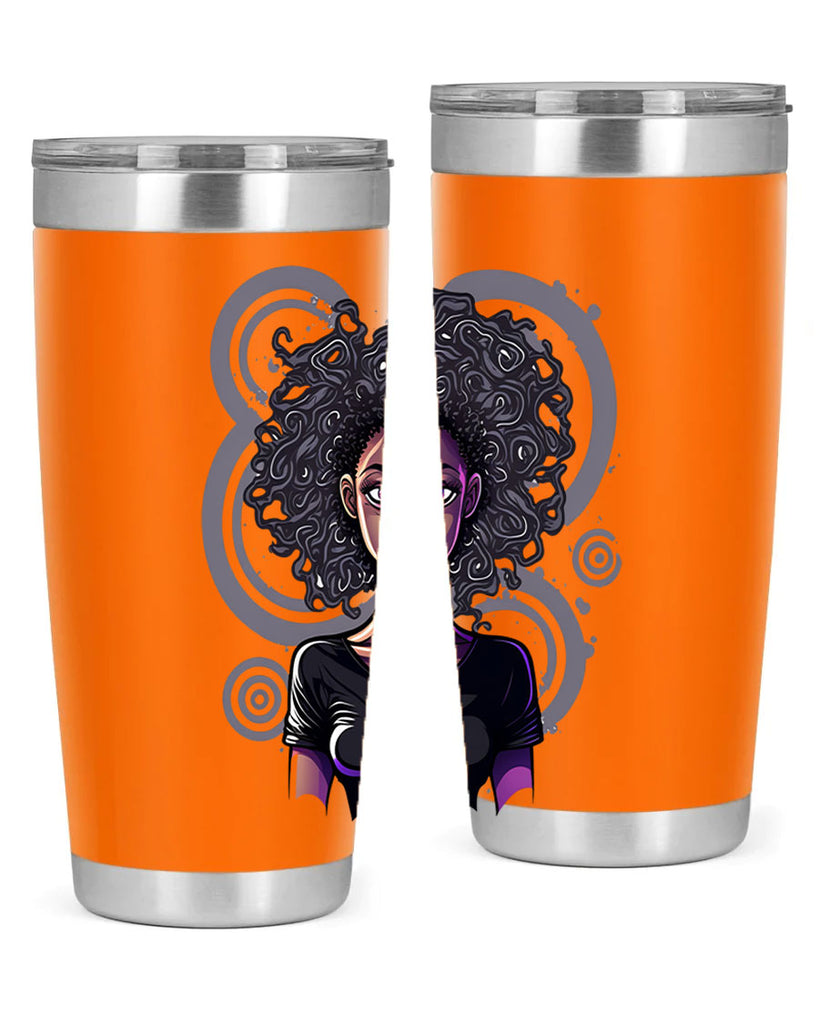 Sparkling Black Girl Design 14#- women-girls- Tumbler