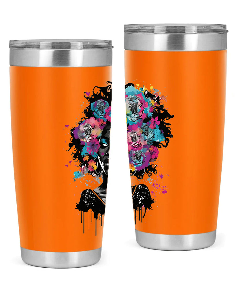 Sparkling Black Girl Design 17#- women-girls- Tumbler