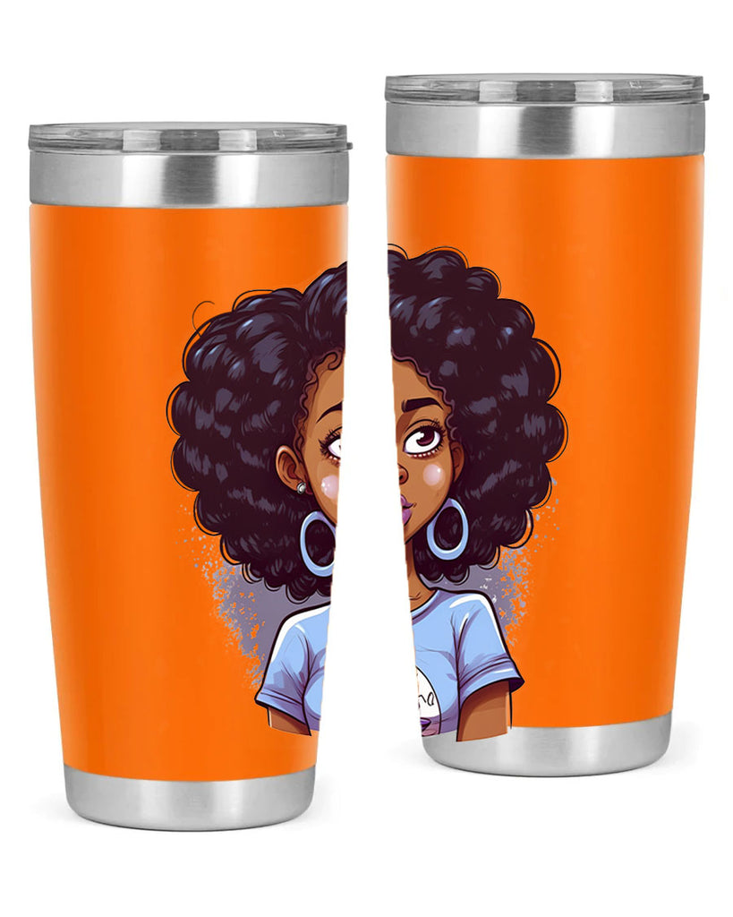 Sparkling Black Girl Design 20#- women-girls- Tumbler